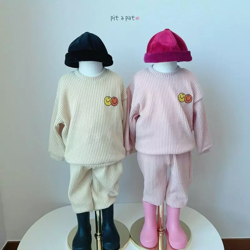 Pitapat - Korean Baby Fashion - #babyclothing - Smile Knit Top Bottom Set - 5