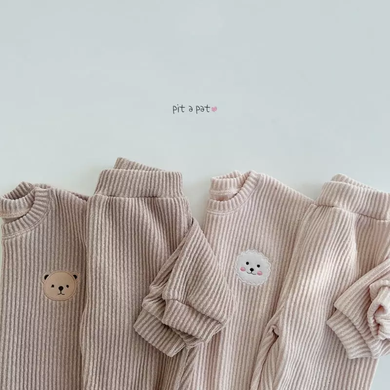 Pitapat - Korean Baby Fashion - #babyclothing - Friends Knit Top Bottom Set - 4