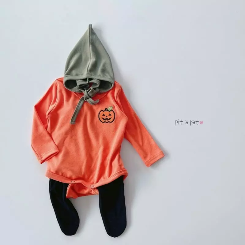Pitapat - Korean Baby Fashion - #babyfever - Pumpkin Bodysuit - 5