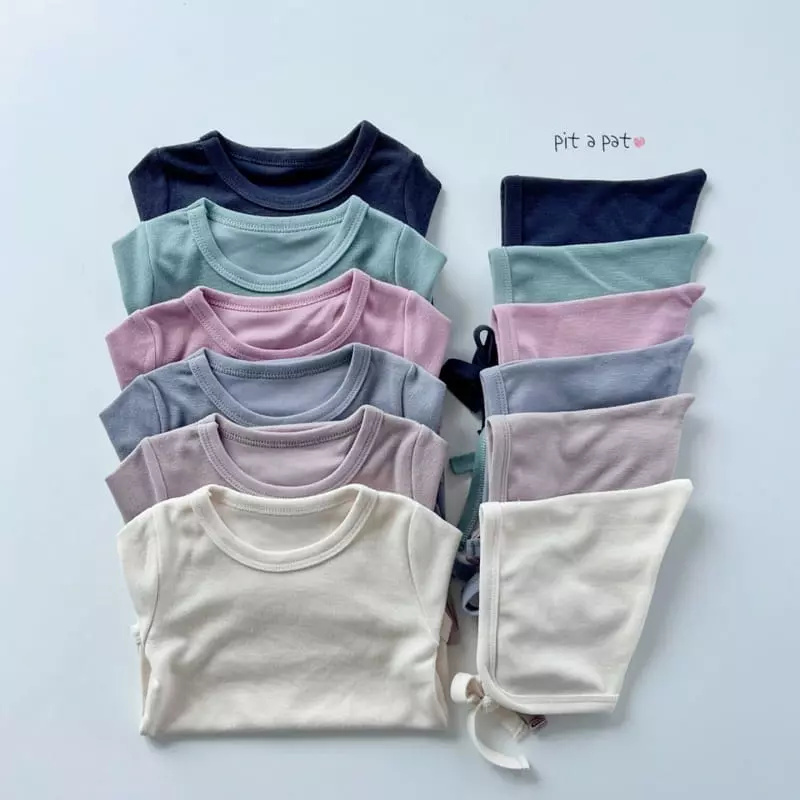 Pitapat - Korean Baby Fashion - #babyfever - Pot Bonnet Baby Bodysuit - 4