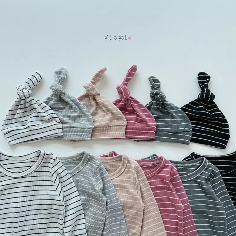 Pitapat - Korean Baby Fashion - #babygirlfashion - Ppappiyong Bonnet Baby Bodysuit - 3