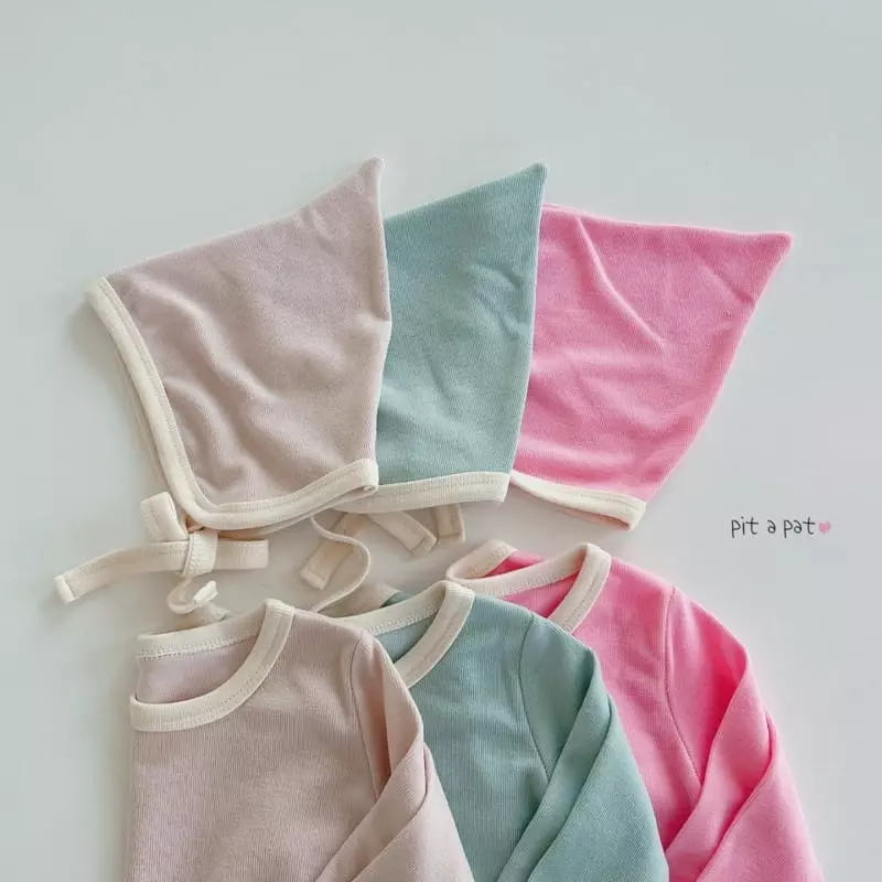 Pitapat - Korean Baby Fashion - #babygirlfashion - Bonnet Baby Bodysuit - 2