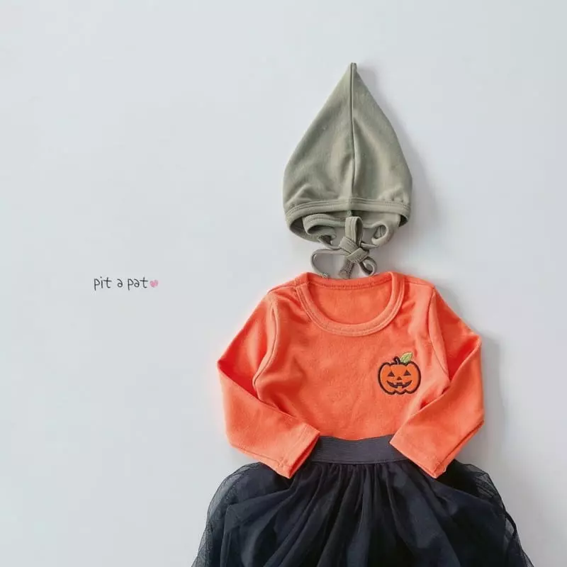Pitapat - Korean Baby Fashion - #babygirlfashion - Pumpkin Bodysuit - 6