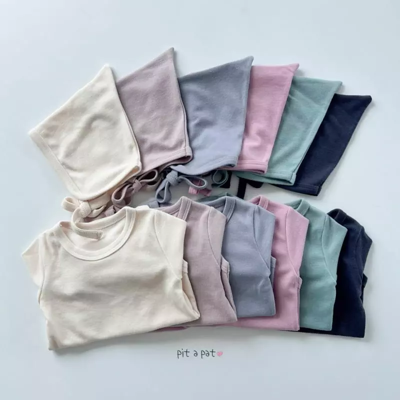 Pitapat - Korean Baby Fashion - #babylifestyle - Pot Bonnet Baby Bodysuit - 5