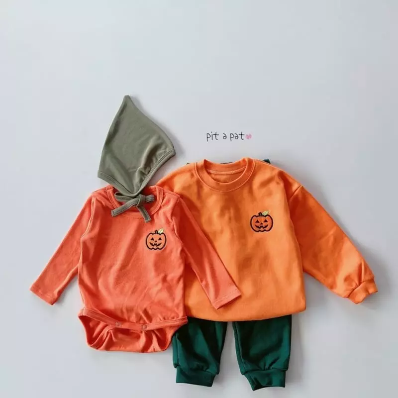 Pitapat - Korean Baby Fashion - #babyoninstagram - Pumpkin Bodysuit - 8