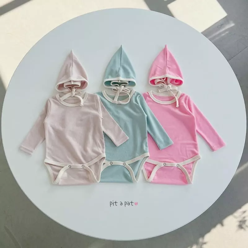 Pitapat - Korean Baby Fashion - #babyootd - Bonnet Baby Bodysuit - 5