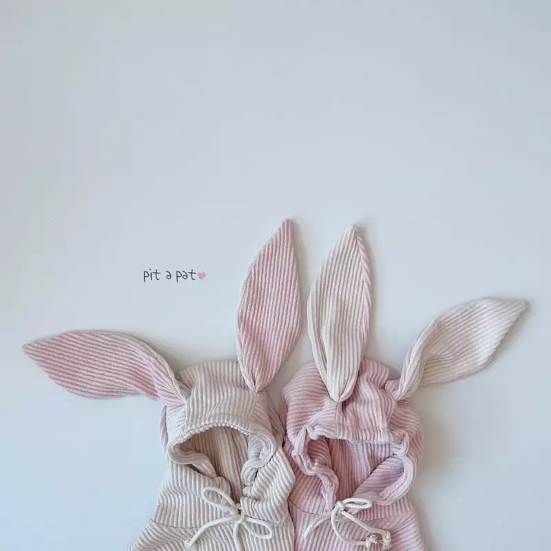 Pitapat - Korean Baby Fashion - #babywear - Bunny Hoody Bodysuit