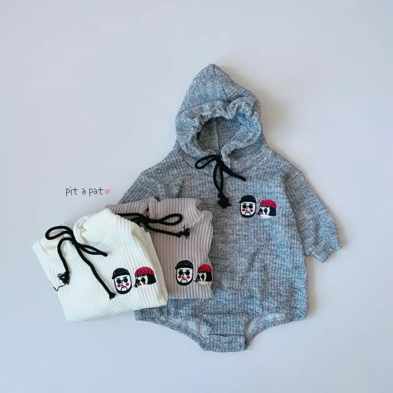 Pitapat - Korean Baby Fashion - #babywear - Reong Matilda Hoody Bodysuit - 4