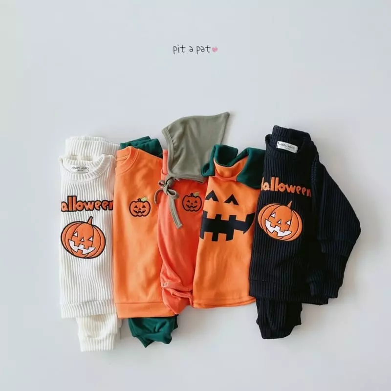 Pitapat - Korean Children Fashion - #minifashionista - Pumpkin Collar Tee - 10