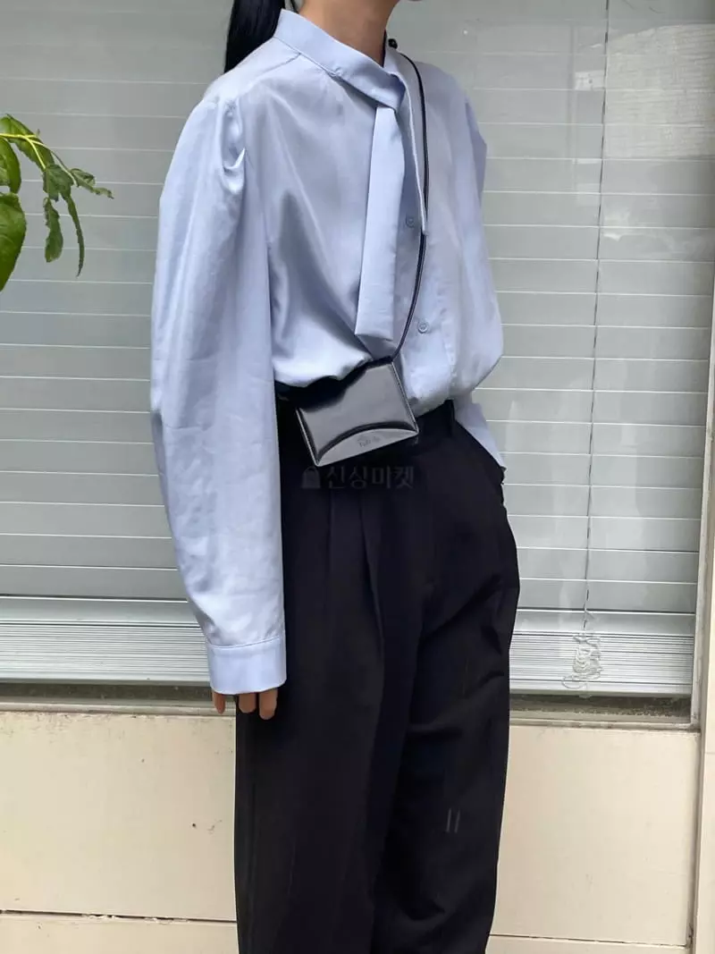 Plat - Korean Women Fashion - #momslook - Tie Blouse - 7