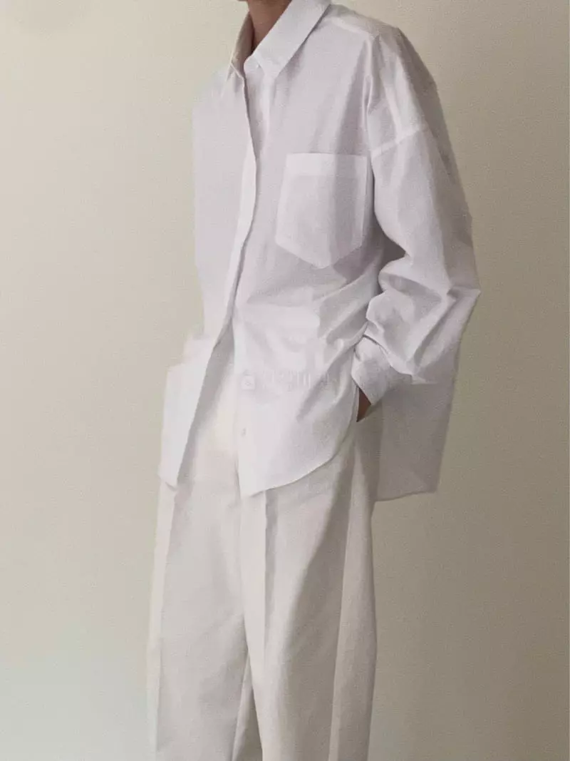 Plat - Korean Women Fashion - #momslook - Classic Pocket SHIrt - 8