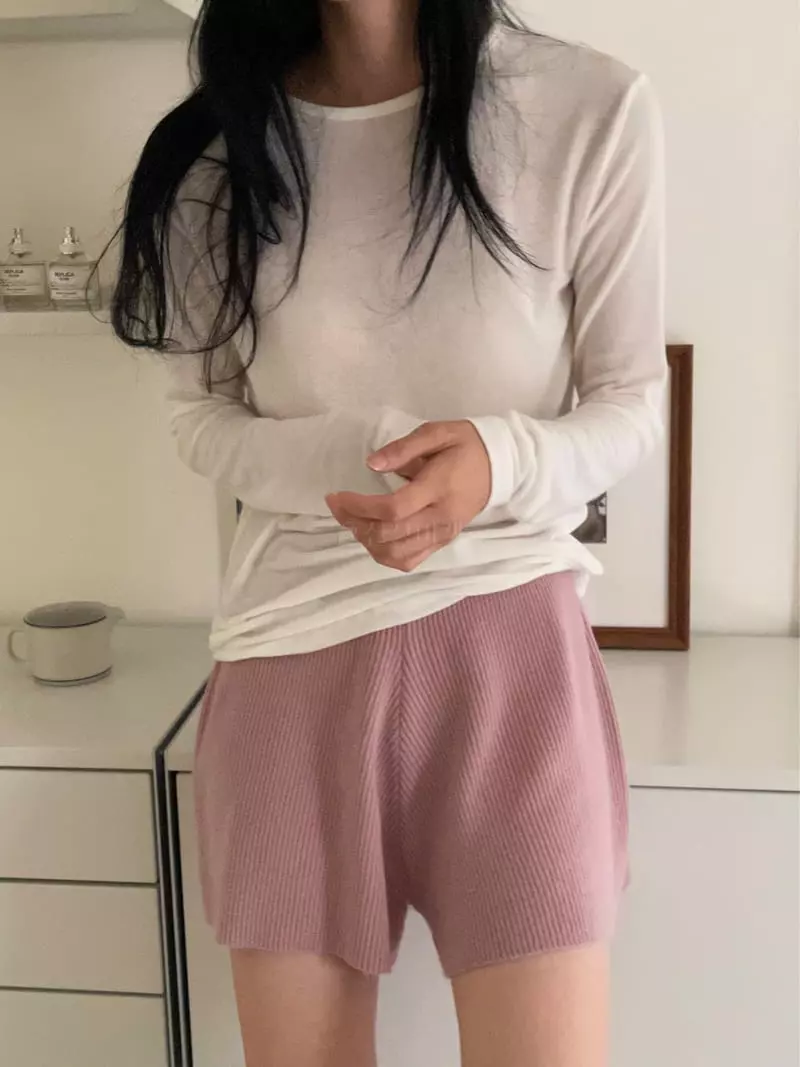 Plat - Korean Women Fashion - #momslook - Soft Round Tee - 12
