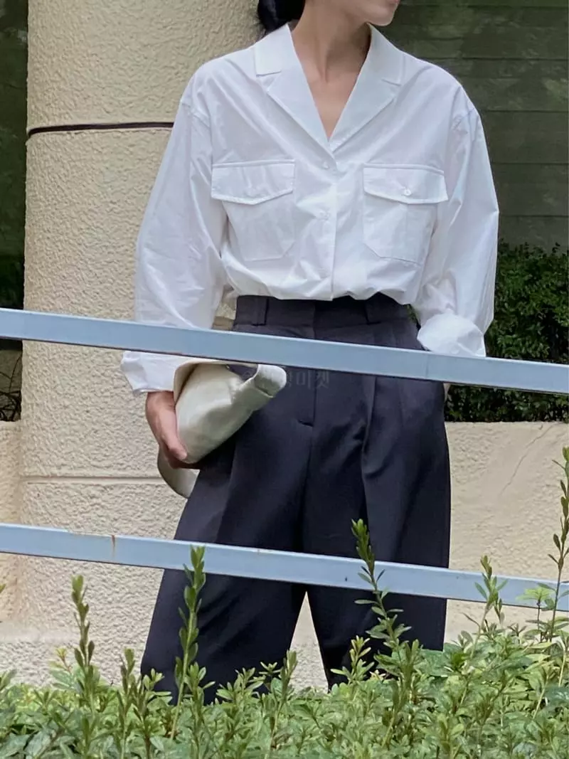 Plat - Korean Women Fashion - #momslook - Lilly Pocket Shirt