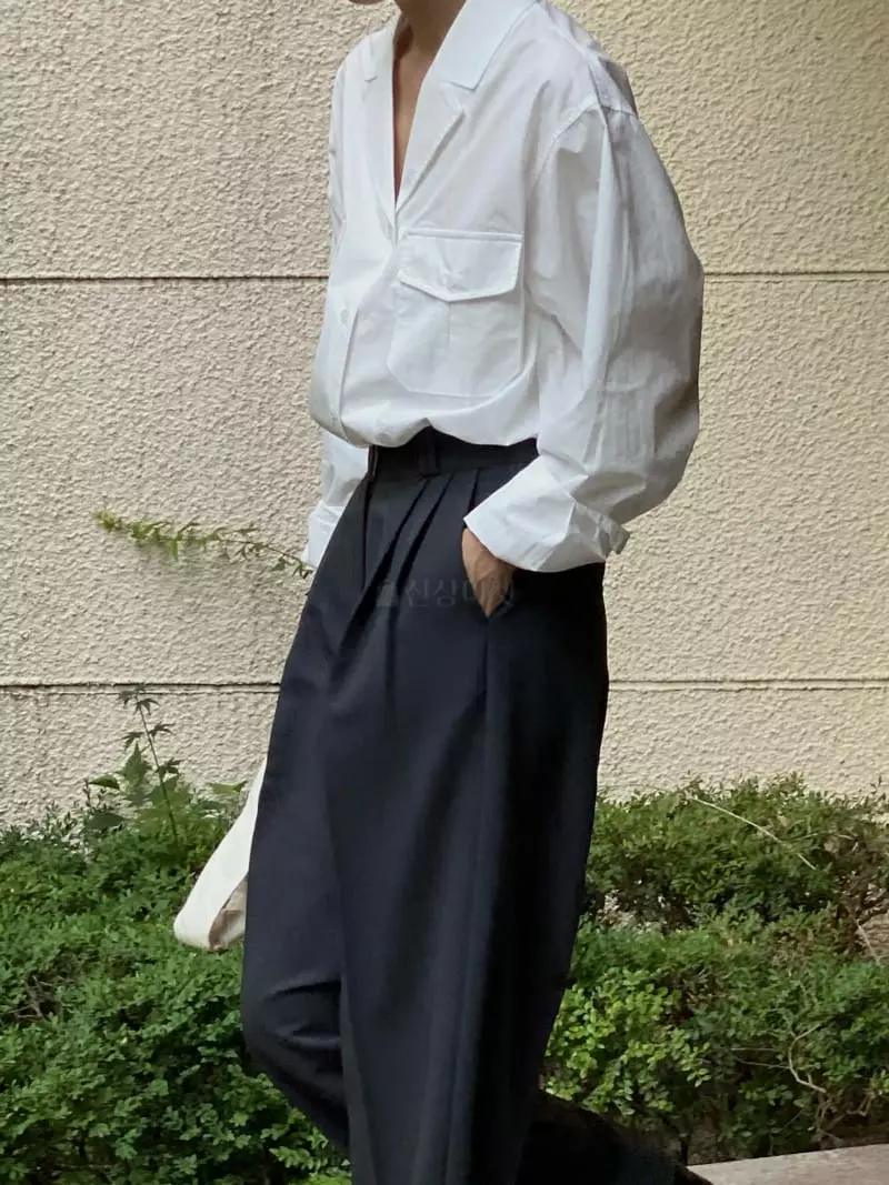 Plat - Korean Women Fashion - #momslook - Lilly Pocket Shirt - 5