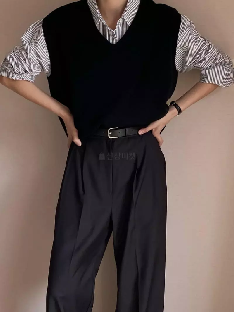 Plat - Korean Women Fashion - #momslook - Lenerd Pants - 5