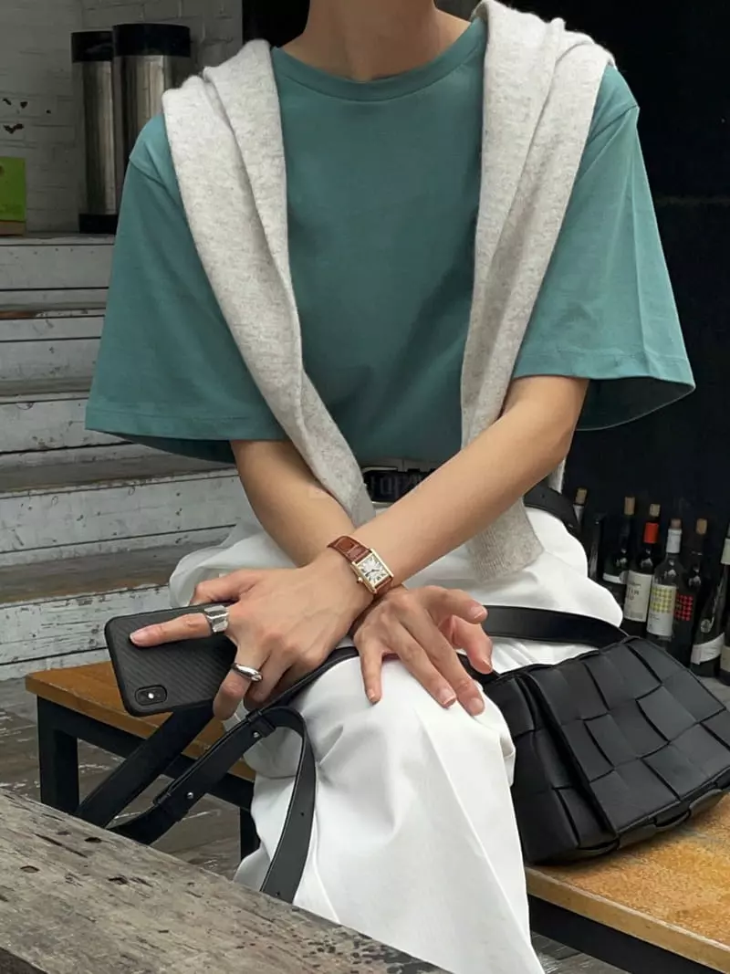 Plat - Korean Women Fashion - #momslook - Normal Tee - 2