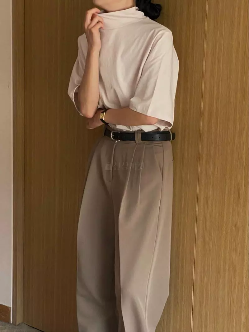 Plat - Korean Women Fashion - #vintagekidsstyle - Half Tee - 4
