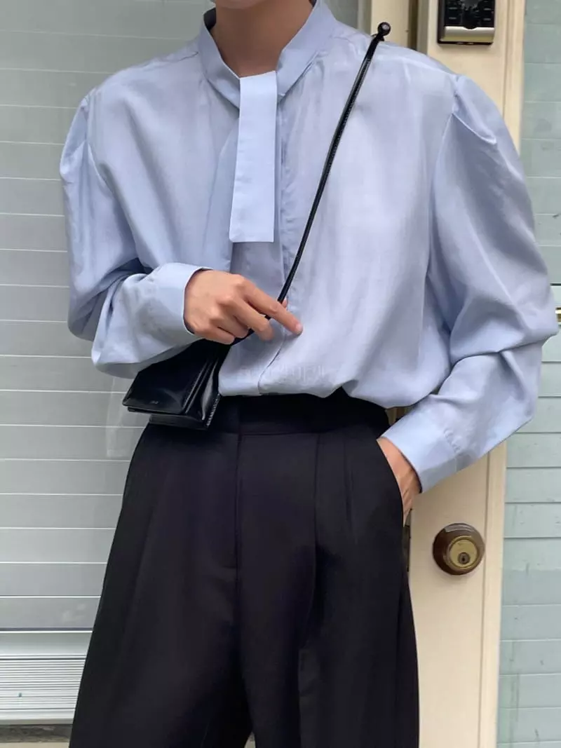 Plat - Korean Women Fashion - #pursuepretty - Tie Blouse