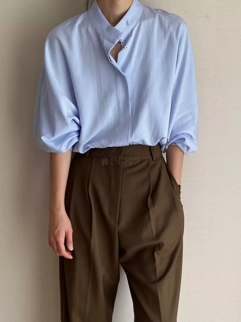 Plat - Korean Women Fashion - #pursuepretty - Half Blouse - 4