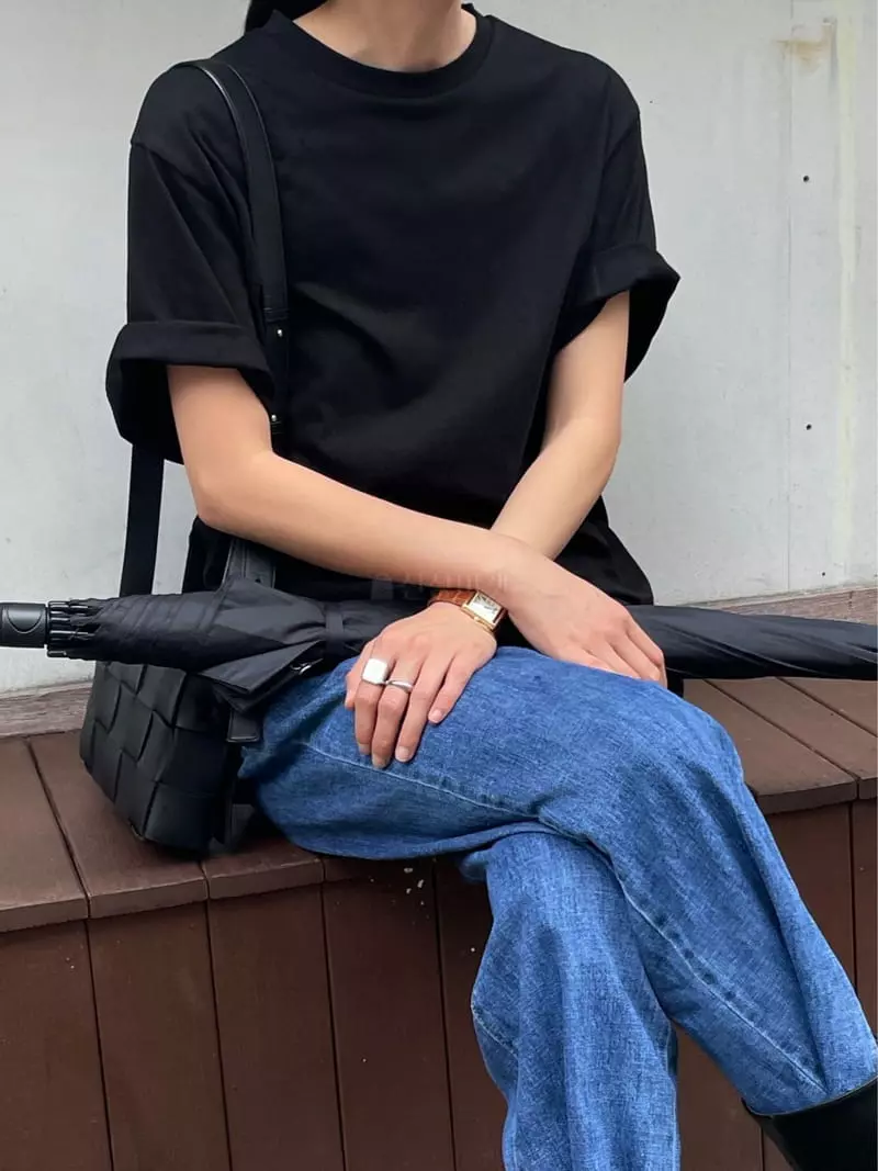 Plat - Korean Women Fashion - #restrostyle - Normal Tee - 9
