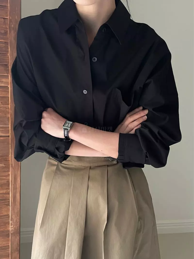 Plat - Korean Women Fashion - #romanticstyle - Classic Pocket SHIrt - 2