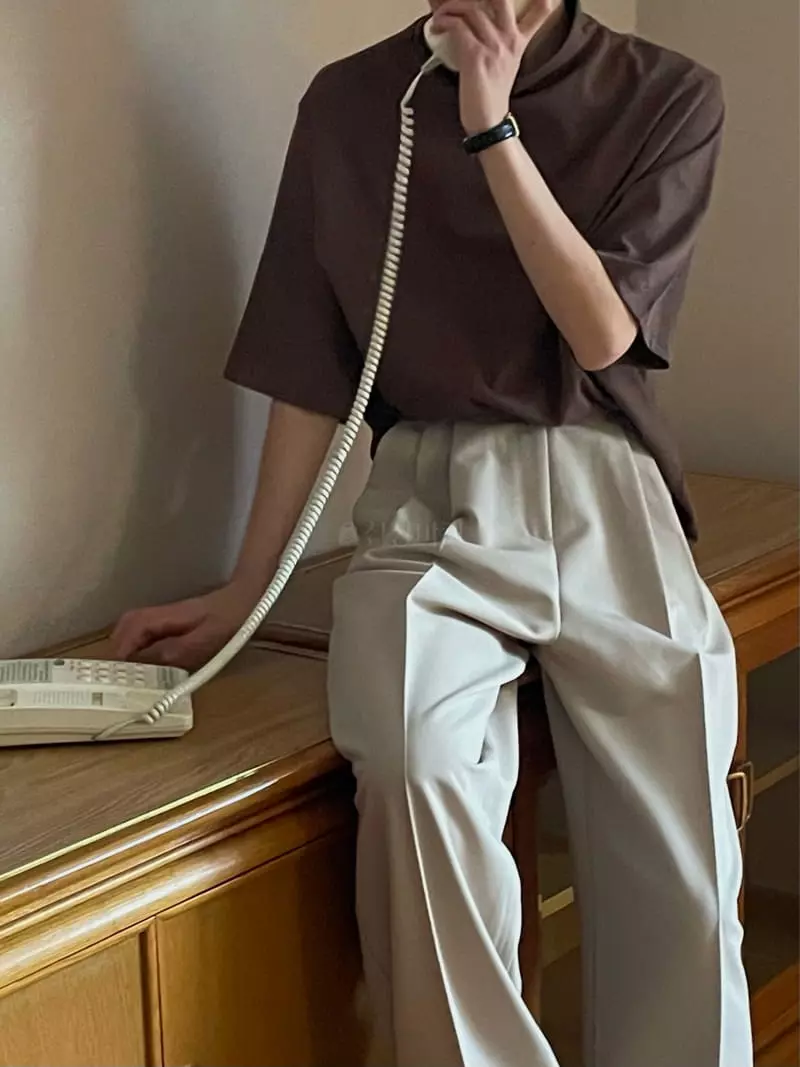 Plat - Korean Women Fashion - #shopsmall - Half Tee - 7