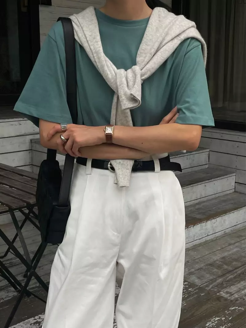 Plat - Korean Women Fashion - #shopsmall - Normal Tee - 11