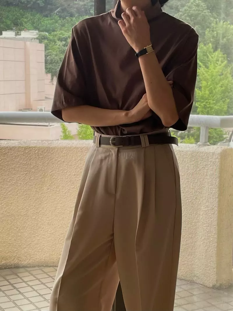 Plat - Korean Women Fashion - #thelittlethings - Half Tee - 9