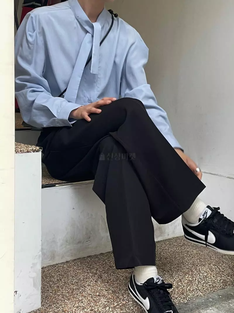 Plat - Korean Women Fashion - #thelittlethings - Tie Blouse - 6