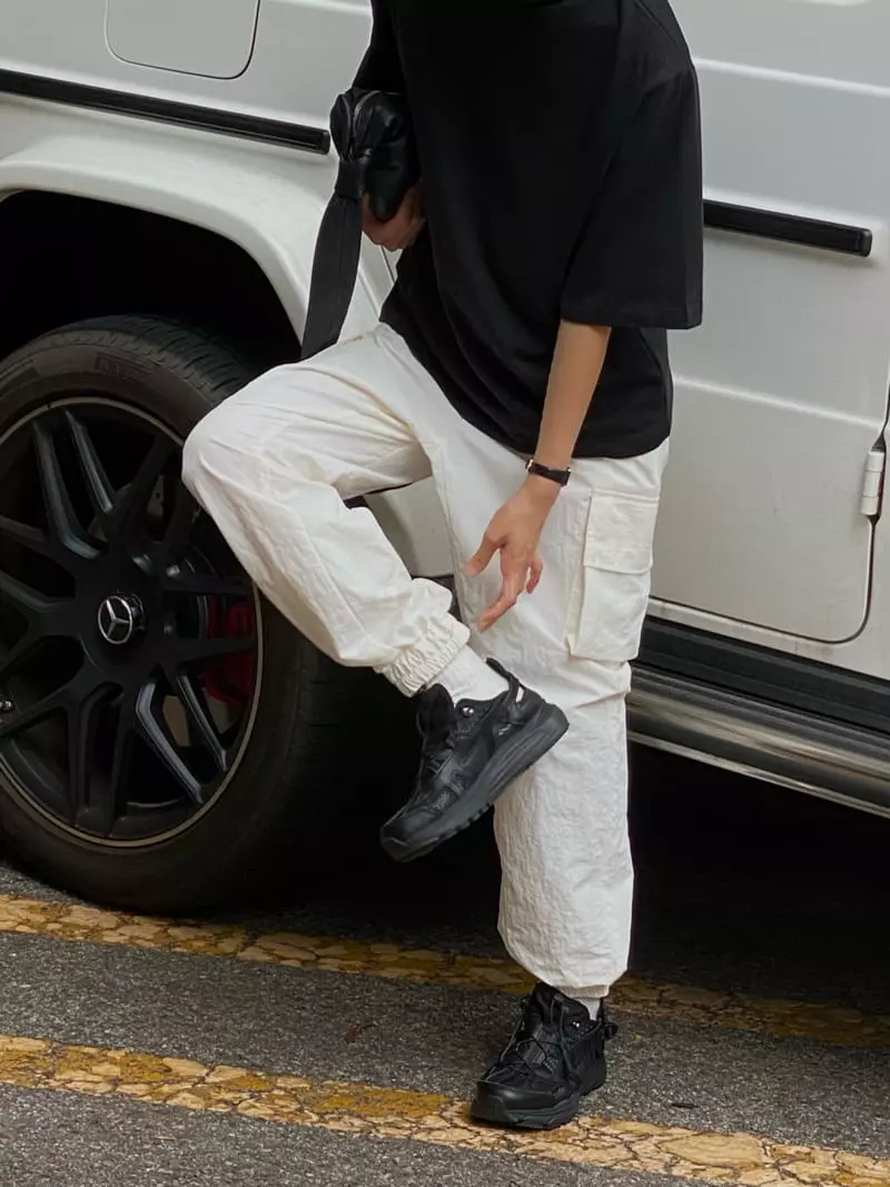 Plat - Korean Women Fashion - #vintageinspired - Nylon Pants - 5