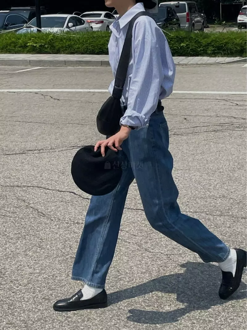 Plat - Korean Women Fashion - #vintagekidsstyle - Fench Jeans