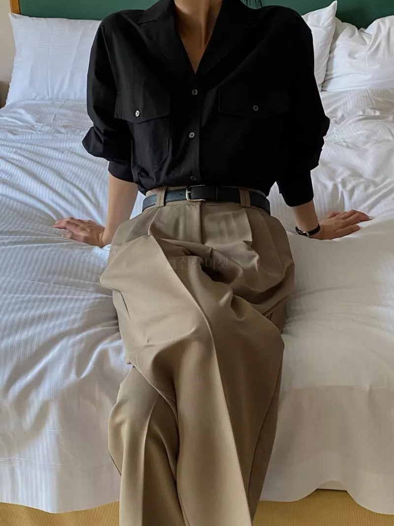 Plat - Korean Women Fashion - #vintagekidsstyle - Lilly Pocket Shirt - 12