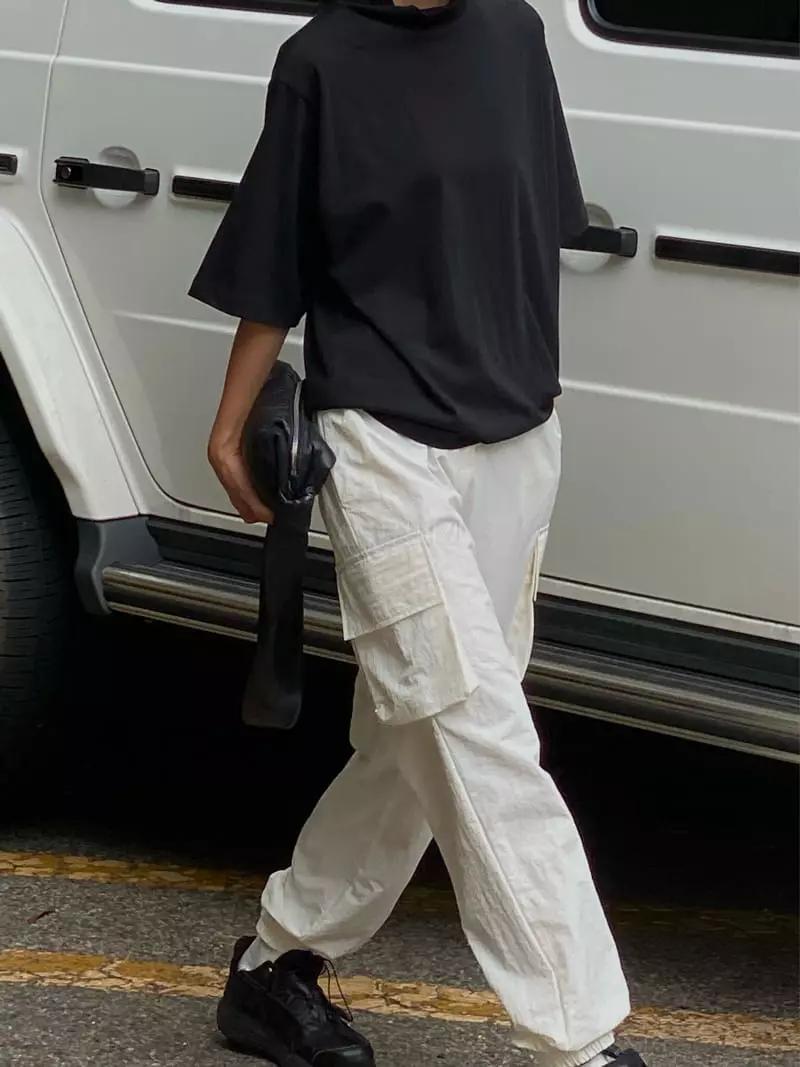 Plat - Korean Women Fashion - #vintagekidsstyle - Nylon Pants - 6