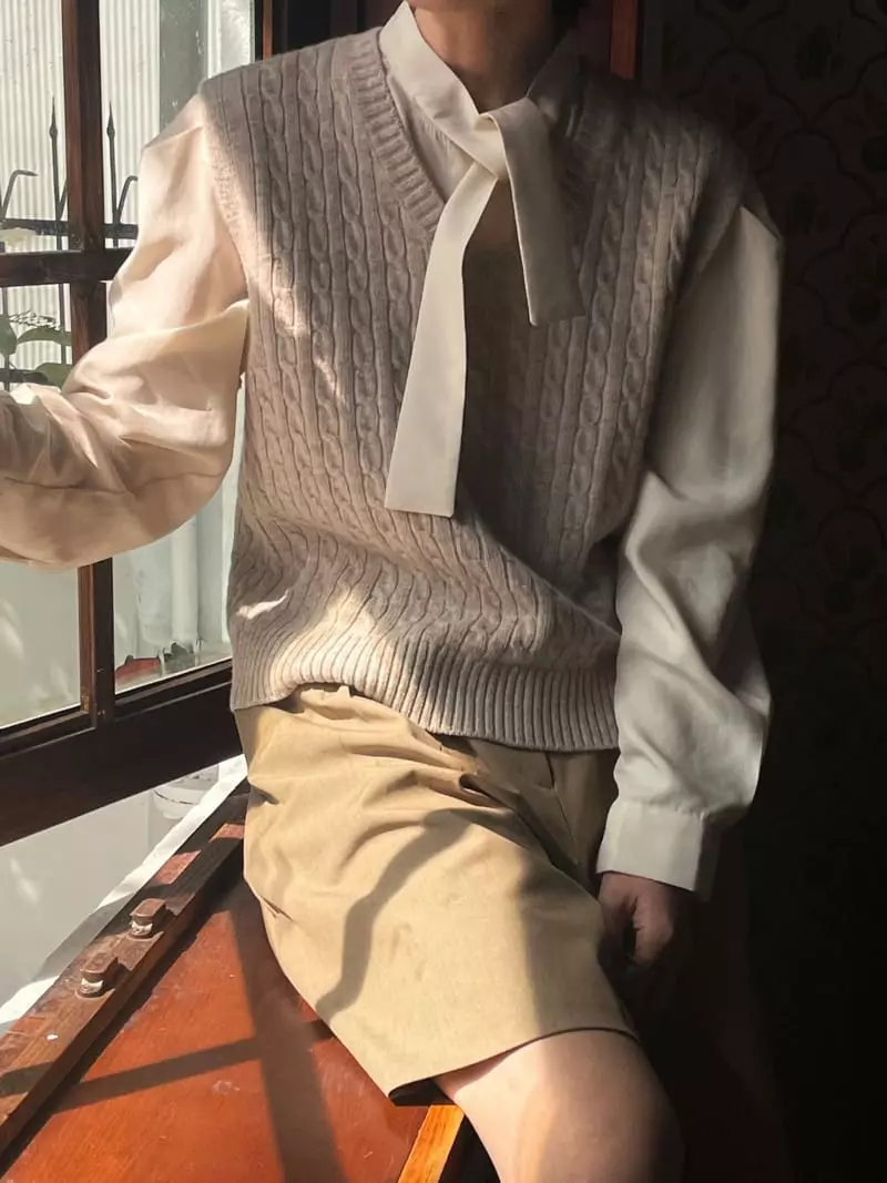 Plat - Korean Women Fashion - #womensfashion - Tie Blouse - 12