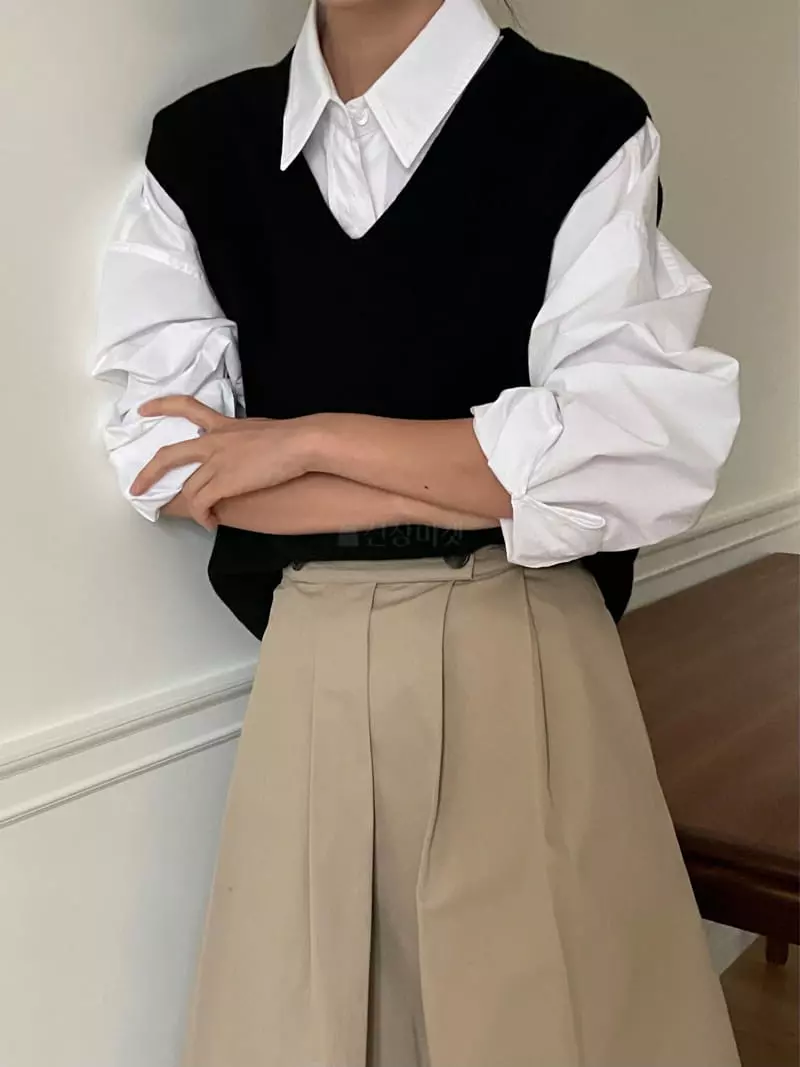 Plat - Korean Women Fashion - #womensfashion - Classic Pocket SHIrt - 11
