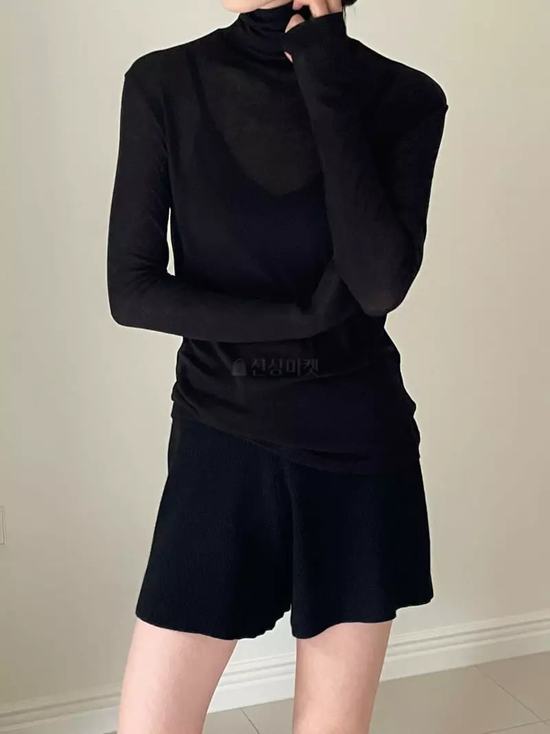 Plat - Korean Women Fashion - #womensfashion - Cash Turtleneck Tee - 6