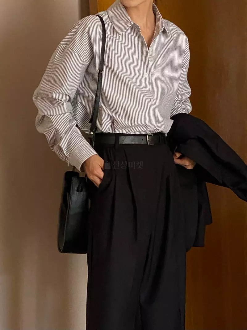 Plat - Korean Women Fashion - #womensfashion - Stripes Shirt - 8