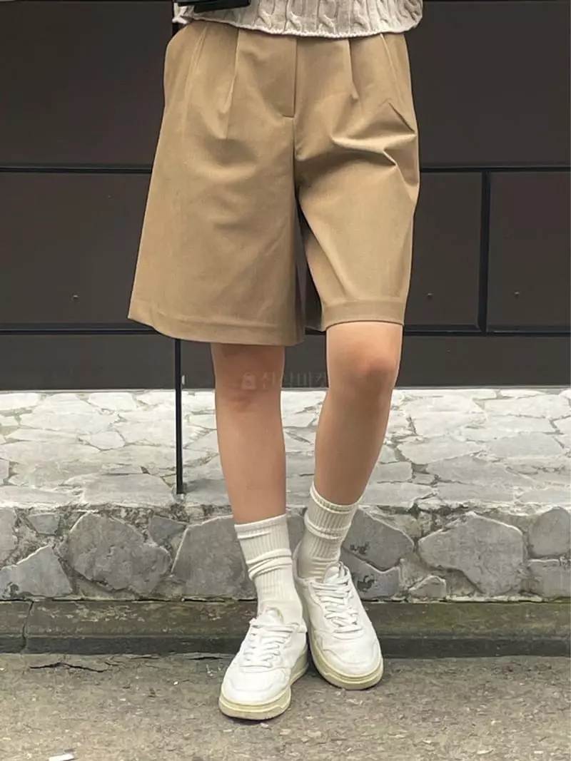 Plat - Korean Women Fashion - #womensfashion - Solid Half Pants - 11