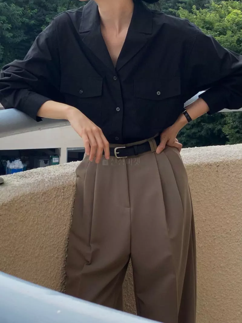 Plat - Korean Women Fashion - #womensfashion - Lilly Pocket Shirt - 10