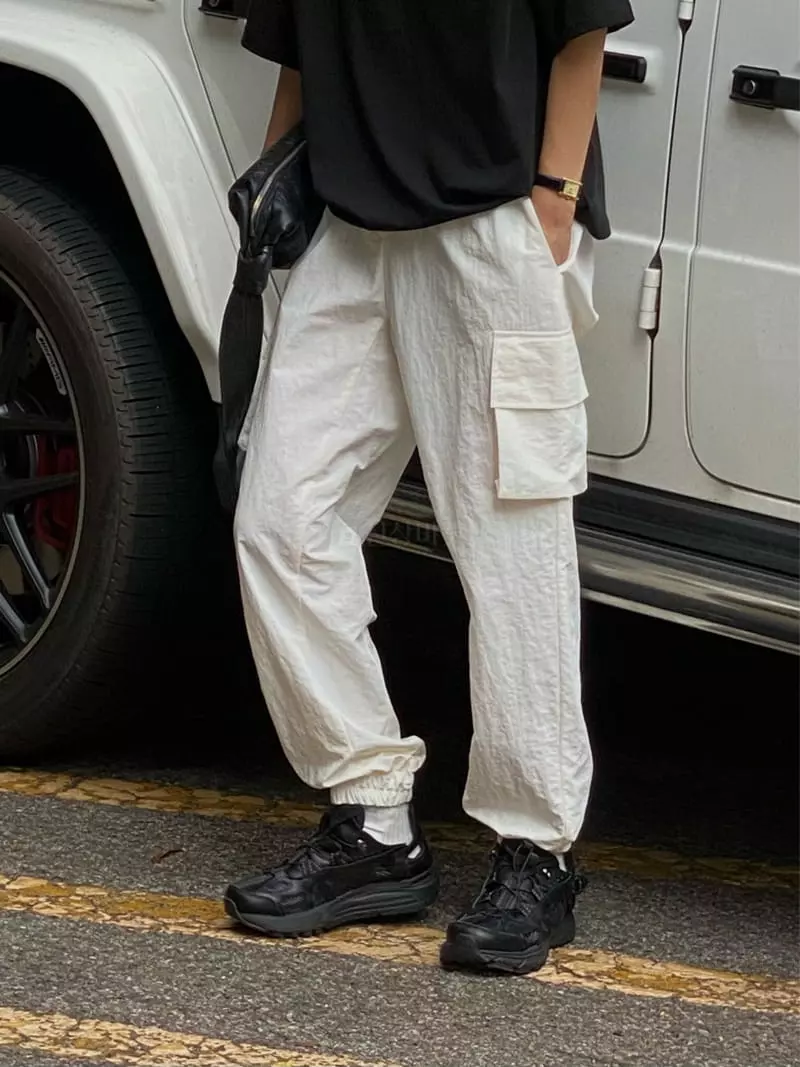 Plat - Korean Women Fashion - #momslook - Nylon Pants - 4