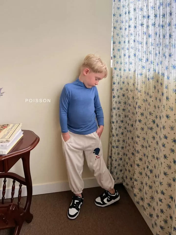 Poisson - Korean Children Fashion - #Kfashion4kids - Loose Neck Turtleneck Tee
