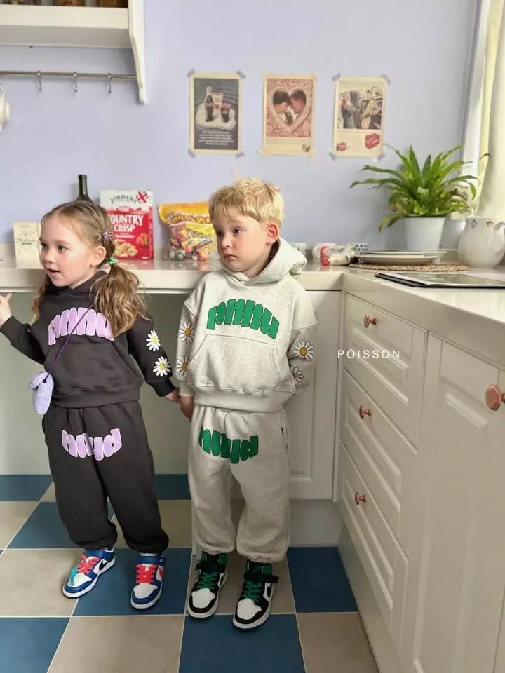 Poisson - Korean Children Fashion - #childofig - Jolly Hoody Top Bottom Set - 7