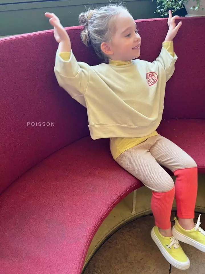 Poisson - Korean Children Fashion - #childofig - Loose Neck Turtleneck Tee - 6
