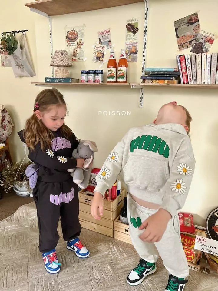 Poisson - Korean Children Fashion - #childrensboutique - Jolly Hoody Top Bottom Set - 9