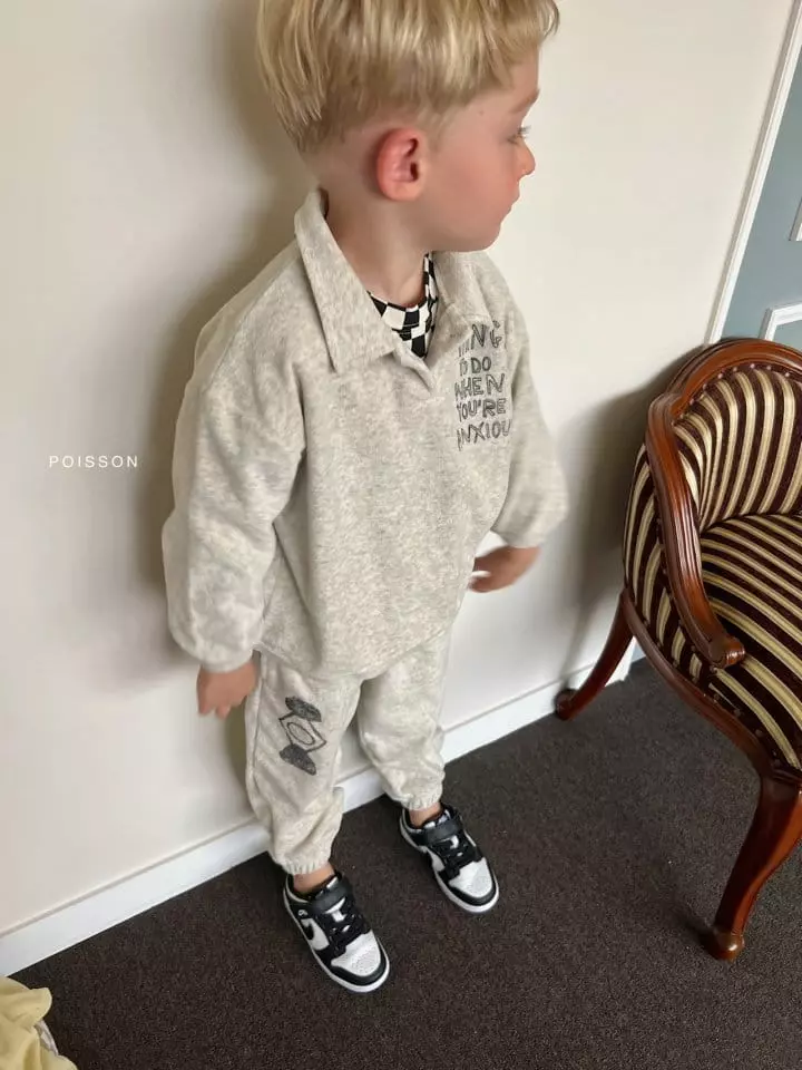 Poisson - Korean Children Fashion - #discoveringself - Terry Loose Collar Tee - 9