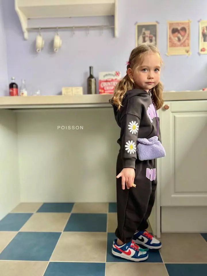 Poisson - Korean Children Fashion - #prettylittlegirls - Jolly Hoody Top Bottom Set - 6