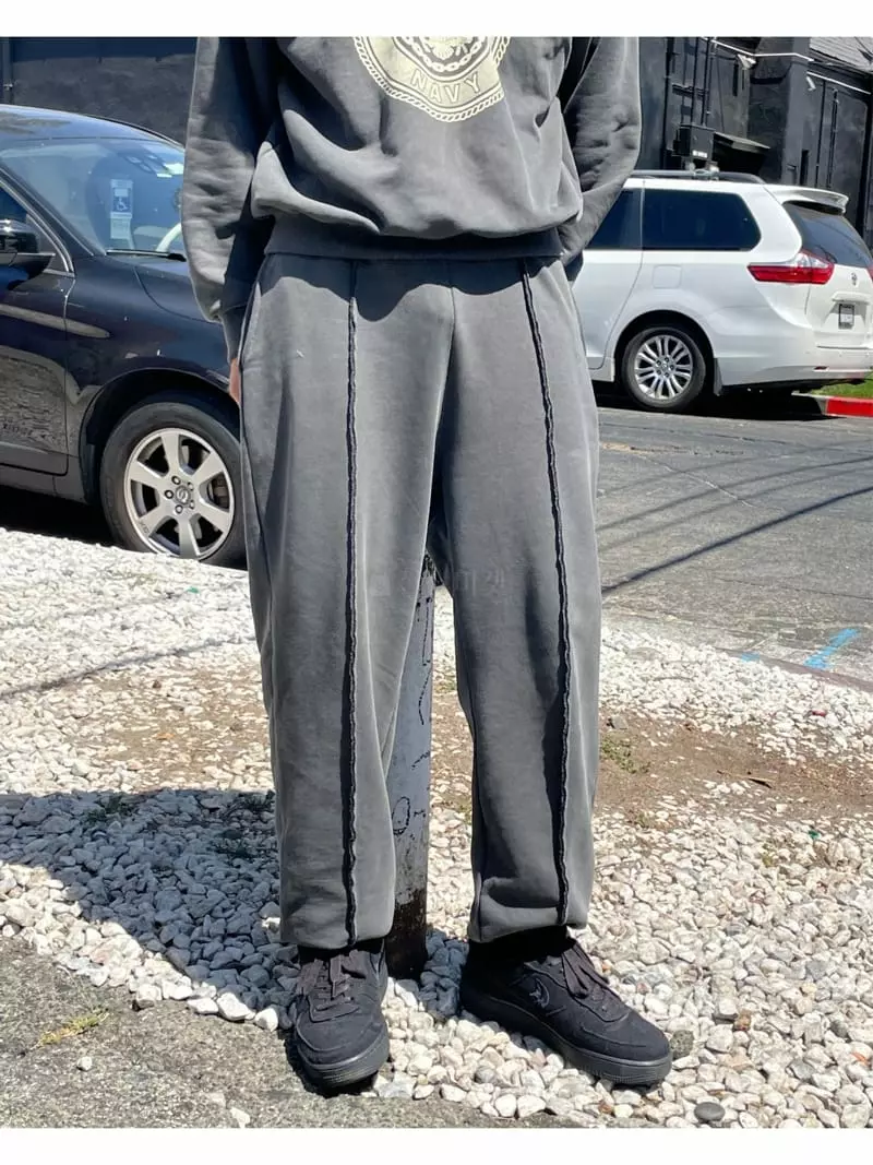Pool Loop - Korean Women Fashion - #womensfashion - Navy Pants - 2