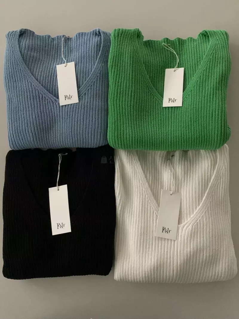 Poster - Korean Women Fashion - #momslook - Apfel Two-way Knit Tee - 2
