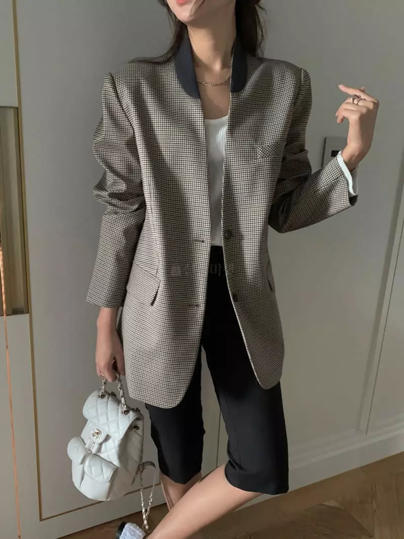 Poster - Korean Women Fashion - #momslook - Poplin Jacket - 10