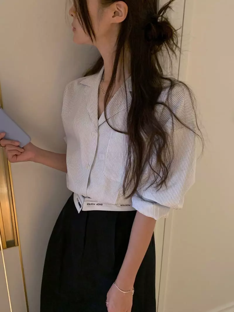Poster - Korean Women Fashion - #momslook - Pore Shirt - 7